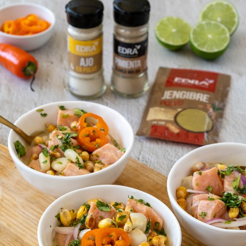 Ceviche de salmón