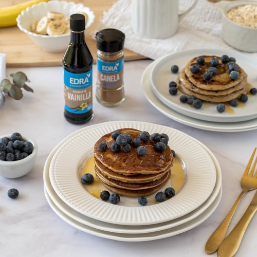Panqueques de avena y plátano